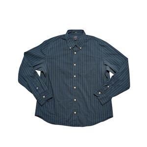 J. Crew button up, SLIM, UNTUCKED shirt, XL, green & blue plaid; Cotton Blend